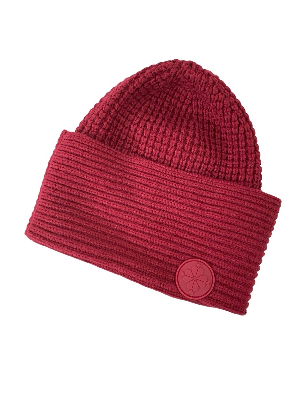 Kate Spade Hat Cape Beanie Skully Womens One Size Red Sweater Knit New York